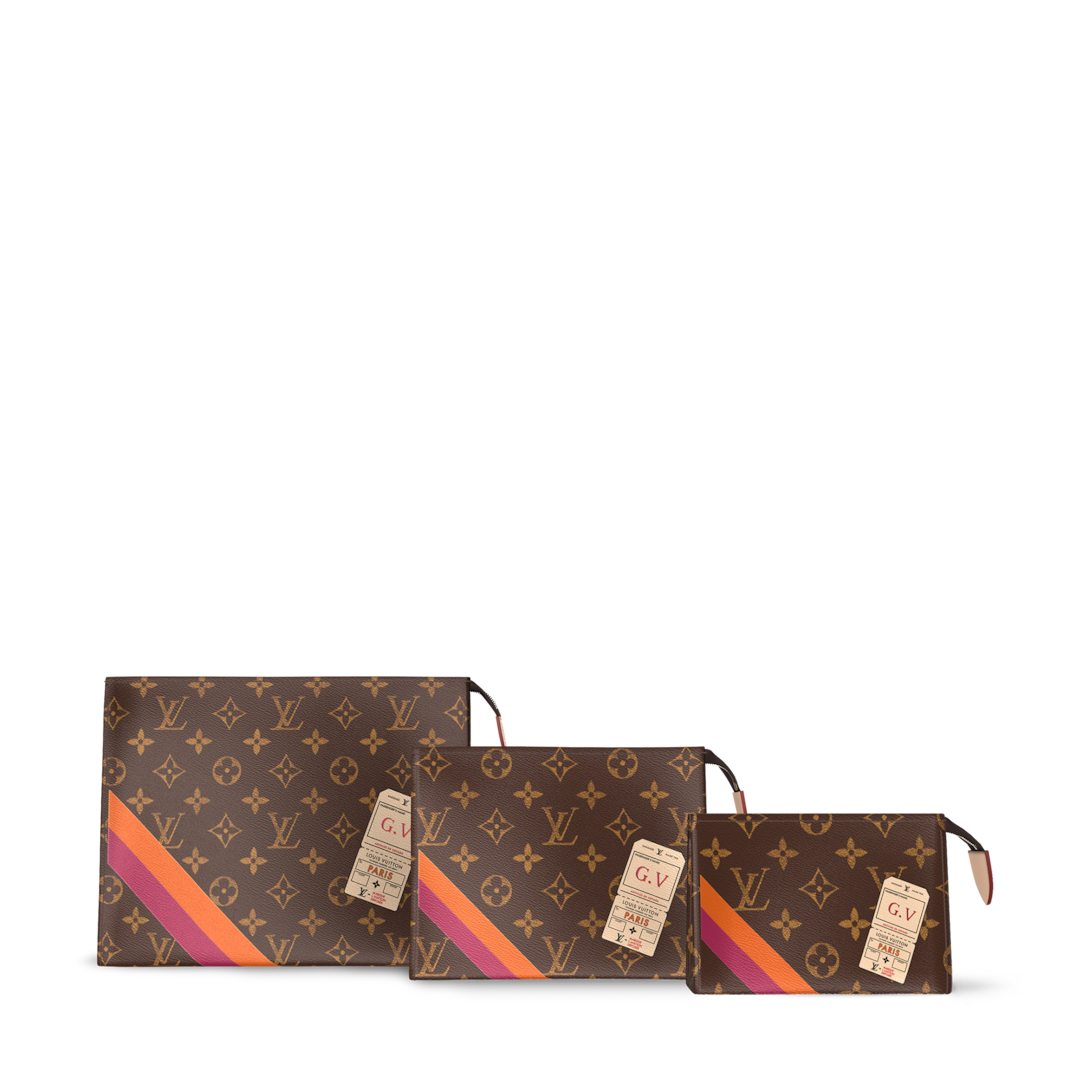 Trio Toilet Pouch Mon Monogram Monogram Canvas - Personalization